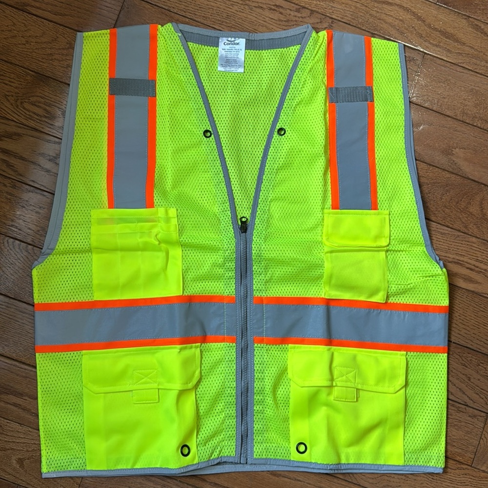Condor XL High Visibility Vest, Class 2, Lime